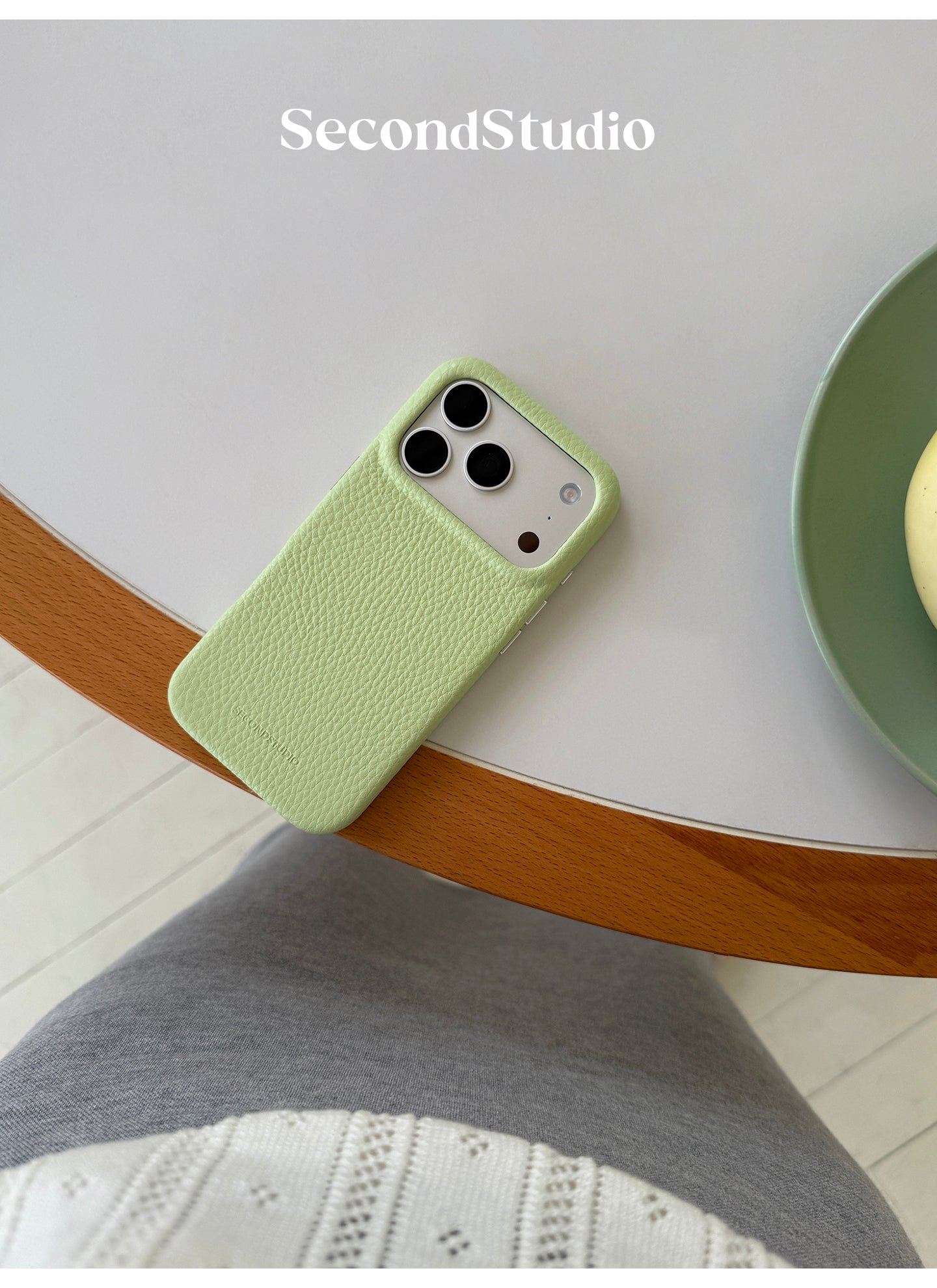 Premium Pebbled Microfiber Leather MagSafe-Compatible iPhone Case