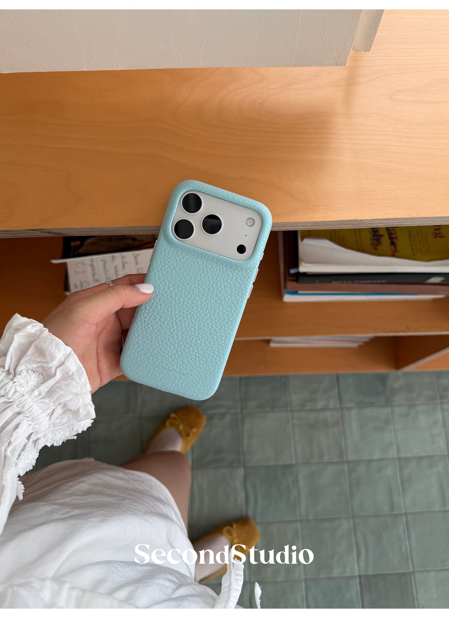 Premium Pebbled Microfiber Leather MagSafe-Compatible iPhone Case