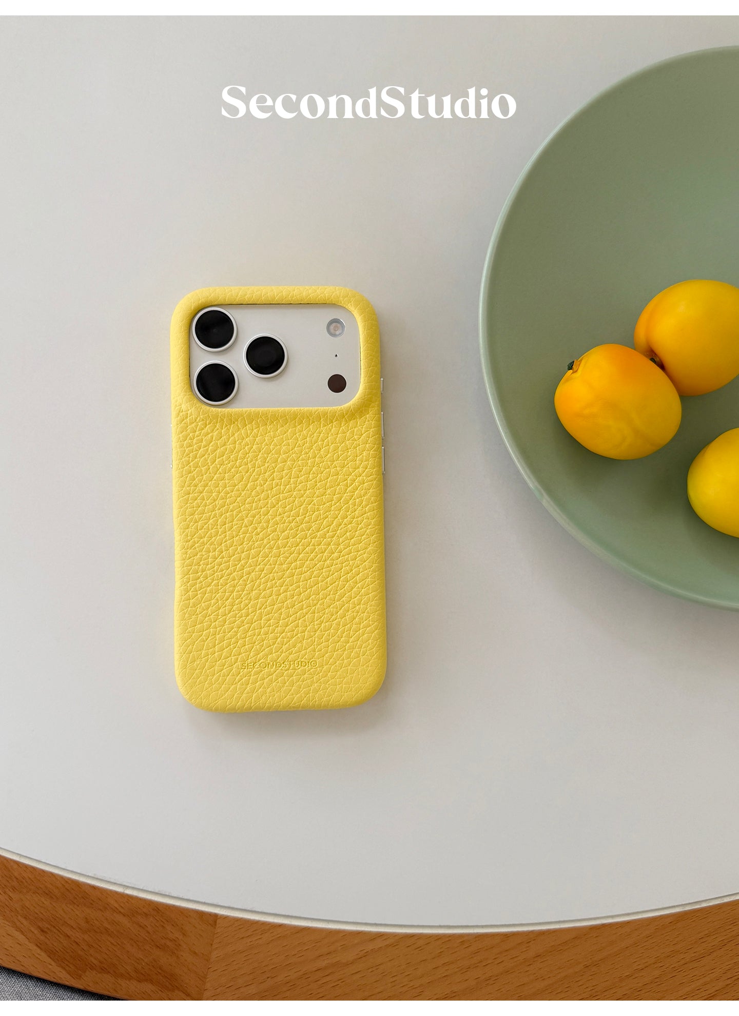 Premium Pebbled Microfiber Leather MagSafe-Compatible iPhone Case