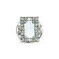 French Luxe Silver Crystal MagSafe-Compatible Phone Grip & Mini Mirror